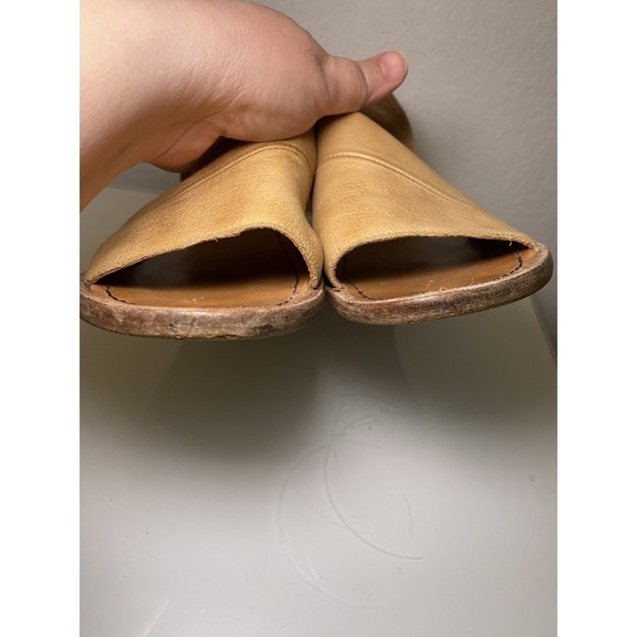 Free People Mont Blanc Sandals Womens Size 36 US 5.5 Tan Open Toe/Side Comfort - Picture 2 of 16